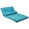 6-Position Foldable Floor Sofa Bed with Detachable Cloth Cover